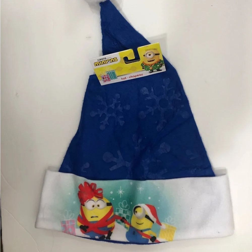 Minions Santa Hat/Stocking NWT